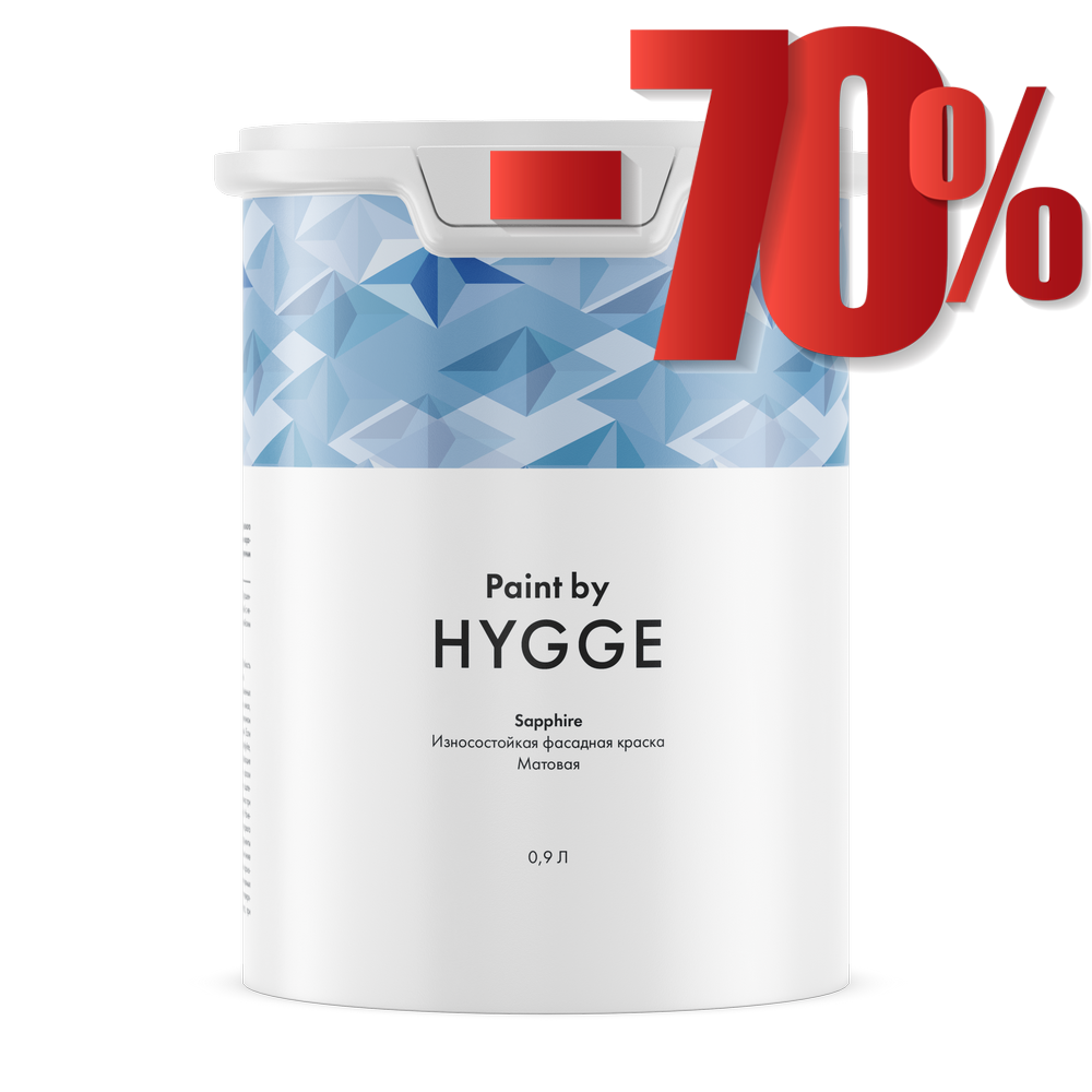 Фасадная матовая краска Sapphire для наружных работ