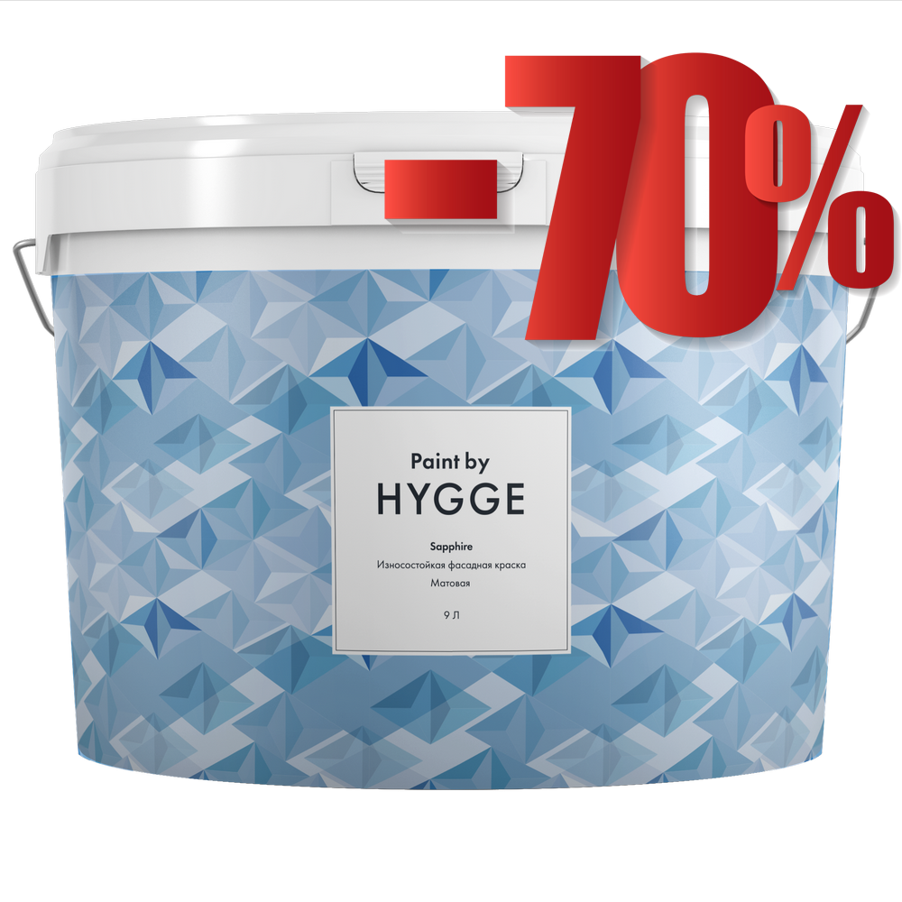 Фасадная матовая краска Sapphire для наружных работ
