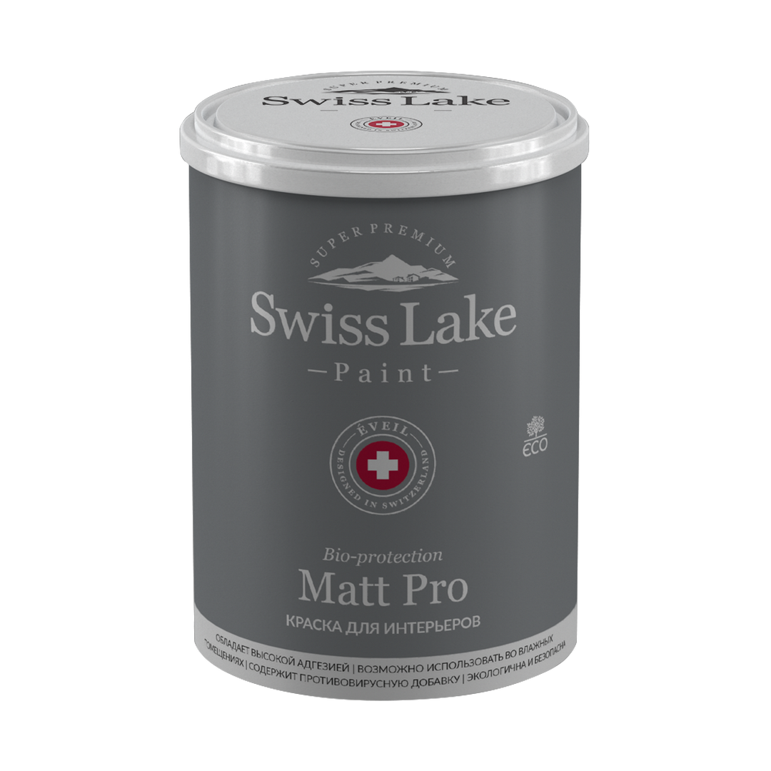 Износостойкая краска для влажных помещений Matt Pro Swiss Lake Matt Pro